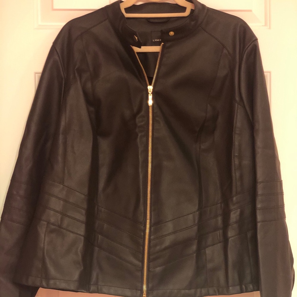 Land Bryant Black Faux Leather Jacket - NEW!!